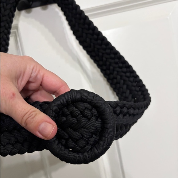 Like new J Crew woven poly Black Braided Belt size S/M. Vintage 2010. Beautiful! - Picture 4 of 8
